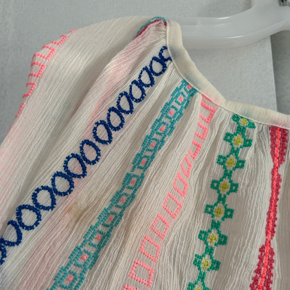 Colorful Boho Gauzy Blouse - Picture 10 of 10